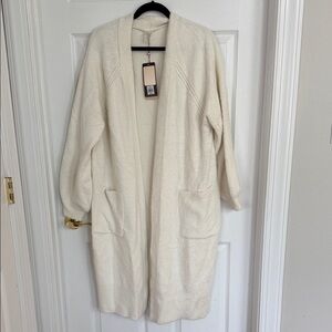 CALIA by Carrie Underwood Soft Cream Cardigan Sweater